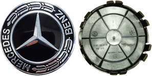 C85530 Mercedes-Benz OEM Black Center Cap #A2240022009040